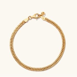 Mejuri Double Chain Curb Bracelet 6.5in